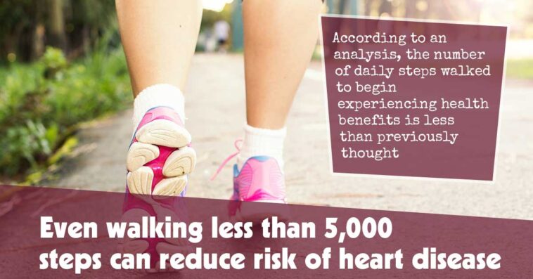 Walking Fewer Than 5,000 Steps Still Lowers Risk of Heart Disease