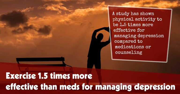 Exercise Proven 1.5 Times More Effective Than Medication for Depression Management