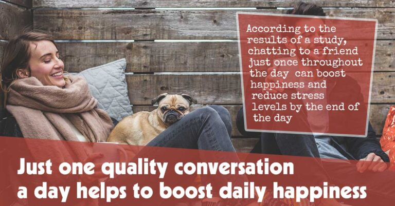 A Single Meaningful Conversation Daily Enhances Daily Happiness