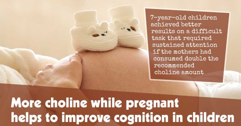 Increased Choline Intake During Pregnancy Enhances Cognitive Development in Children